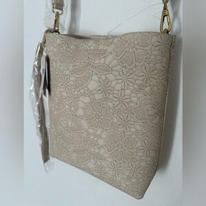 Elegant Lace Beige Purse